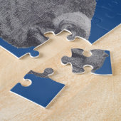 Schwarzweißlebewesen zeichnend niedlicher Esel Puzzle (Seite)