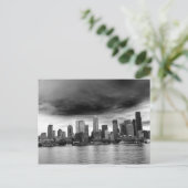 Schwarzweißleder Postkarte (Stehend Vorderseite)