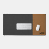 Schwarzweißleder Schreibtischunterlage (Tastatur & Maus)