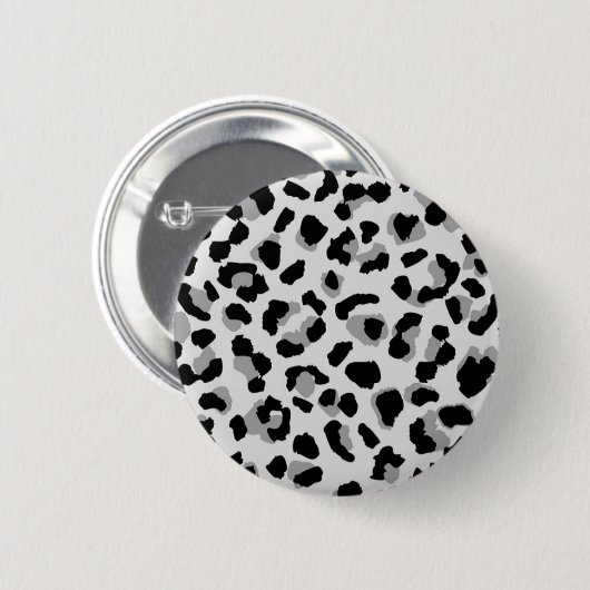 Schwarzweißleopard Button (Vorne & Hinten)