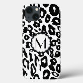 Schwarzweißleopard Case-Mate iPhone Hülle (Rückseite)