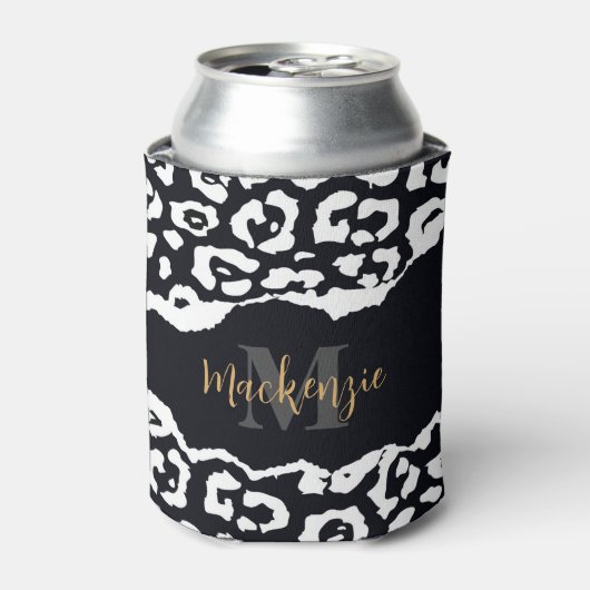 Schwarzweißleopard Dosenkühler (Kanne Vorderseite)