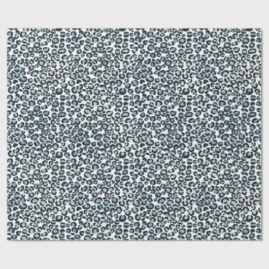 Schwarzweißleopard Geschenkpapier (Flach)