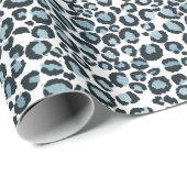 Schwarzweißleopard Geschenkpapier (Rolleneckpunkt)