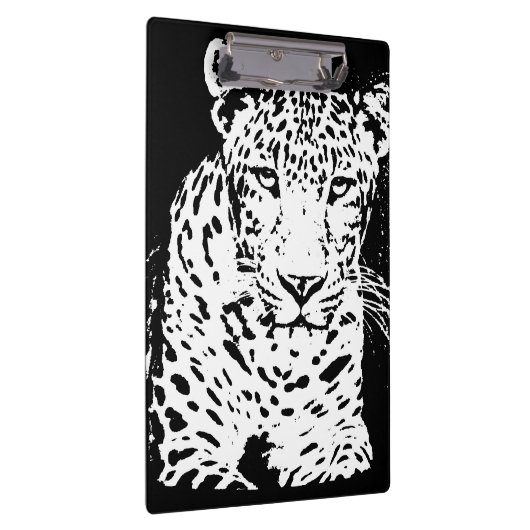 Schwarzweißleopard Klemmbrett (Rechts)