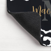 Schwarzweißleopard Mousepad (Ecke)