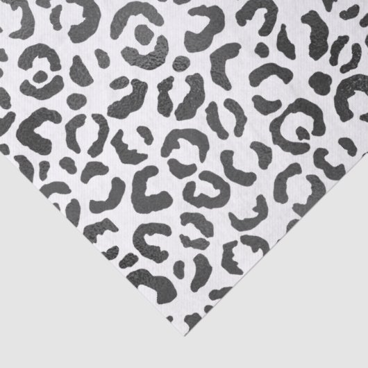 Schwarzweißleopard seidenpapier (Detail)