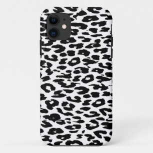 Schwarzweißleoparddruck Case-Mate iPhone Hülle