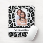 Schwarzweißleoparddruck Mousepad (Mit Mouse)