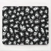 Schwarzweißleoparddruck Mousepad (Vorne)