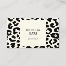 Schwarzweißleoparddruck