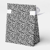 Schwarzweißleopardengeflecht Geschenkschachtel (Rückseite)