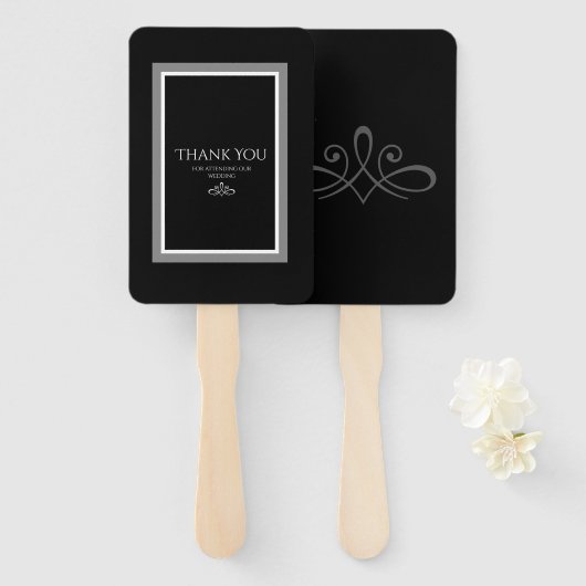 Schwarzweißlüfter Fächer (Vorne und Hinten)