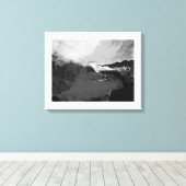 Schwarzweißmalerei Leinwanddruck (Insitu (Holzboden))