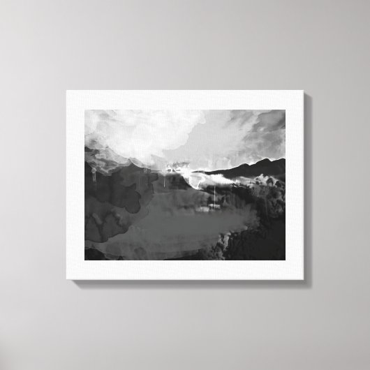 Schwarzweißmalerei Leinwanddruck (Vorderseite)
