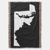 Schwarzweißmaryland-Form Decke (Vorderseite Vertikal)