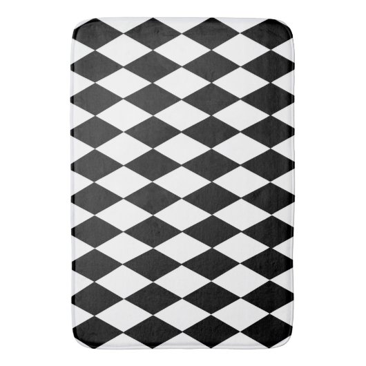 Schwarzweißmatte Badematte (Vorderseite Vertikal)