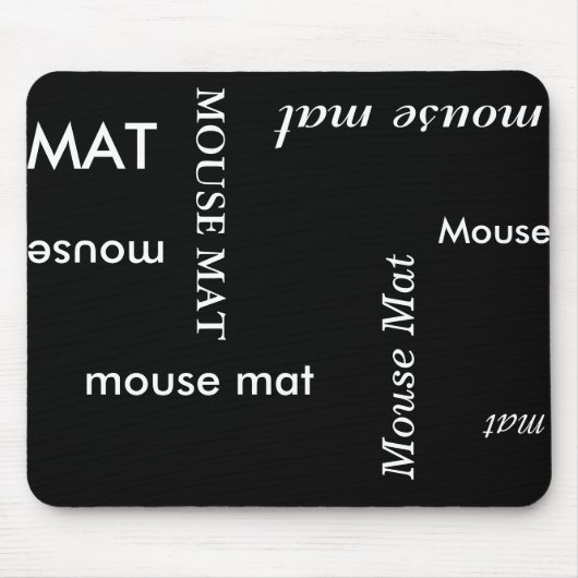 Schwarzweißmäuse Mousepad (Vorne)