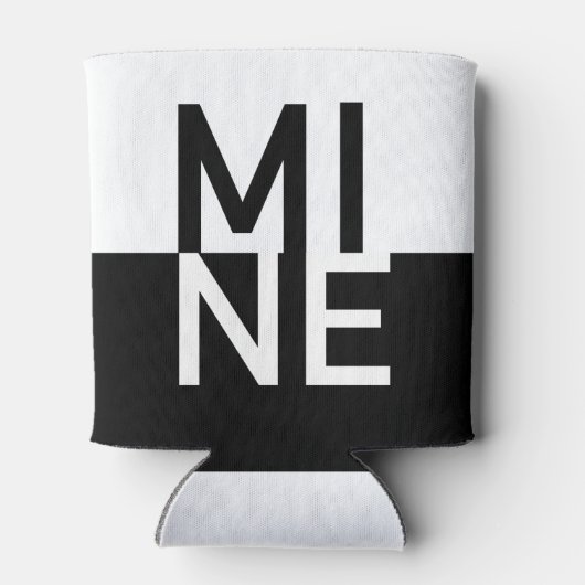 SchwarzweißMINE Dosenkühler (Rückseite)