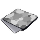 Schwarzweißmoleküle Laptop-Tasche Laptopschutzhülle (Vorne Knopf)