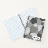 Schwarzweißmoleküle Spiral Notebook Notizblock (Innenseite)