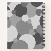 Schwarzweißmoleküle Spiral Notebook Notizblock (Rückseite)