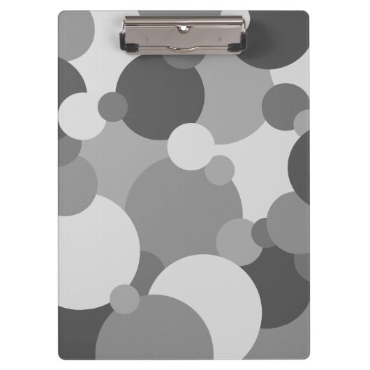 Schwarzweißmoleküle Zwischenablage Klemmbrett (Vorderseite)