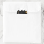 Schwarzweißmoor Runder Aufkleber (Tasche)
