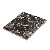 Schwarzweißmosaik fliese (Seite)