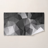 Schwarzweißmosaikmuster Badhandtuch Set (Handtuch)