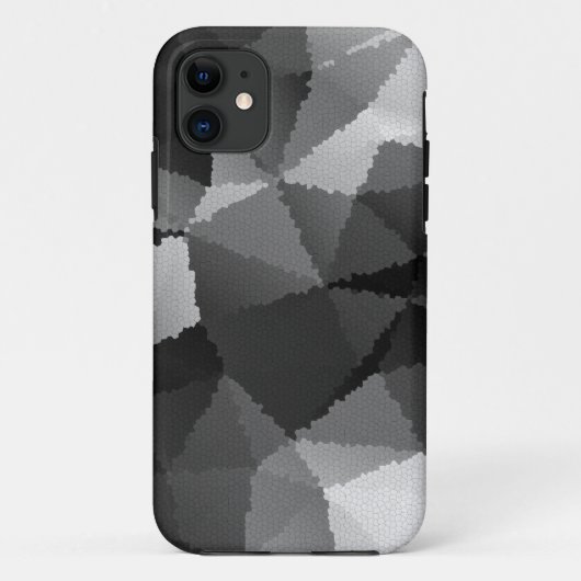 Schwarzweißmosaikmuster Case-Mate iPhone Hülle (Rückseite)