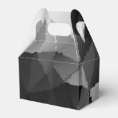 Schwarzweißmosaikmuster Geschenkschachtel (Rückseite)
