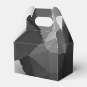 Schwarzweißmosaikmuster Geschenkschachtel (Vorderseite)