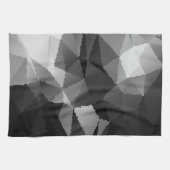 Schwarzweißmosaikmuster Geschirrtuch (Horizontal)