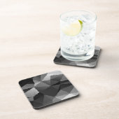 Schwarzweißmosaikmuster Getränkeuntersetzer (Rechte Seite)