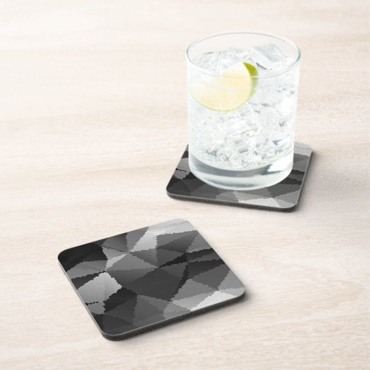 Schwarzweißmosaikmuster Getränkeuntersetzer (Rechte Seite)
