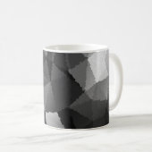 Schwarzweißmosaikmuster Kaffeetasse (VorderseiteRechts)