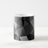 Schwarzweißmosaikmuster Kaffeetasse (Mittel)