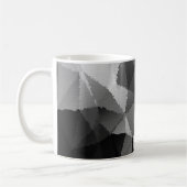 Schwarzweißmosaikmuster Kaffeetasse (Links)