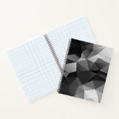 Schwarzweißmosaikmuster Notizblock (Innenseite)