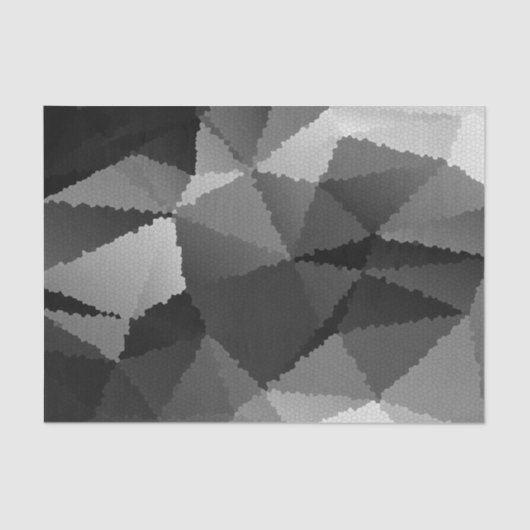 Schwarzweißmosaikmuster Seidenpapier (Vorderseite)