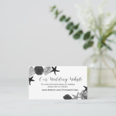 Schwarzweißmuschel lässig visitenkarte (Stehend Vorderseite)