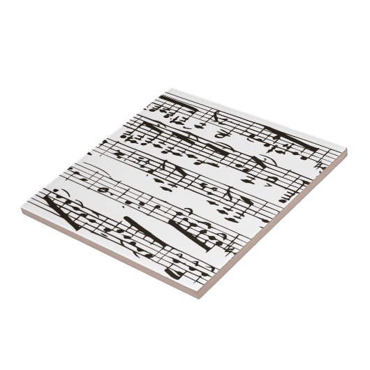 Schwarzweißmusik Fliese (Seite)