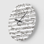 Schwarzweißmusik Große Wanduhr (Winkel)