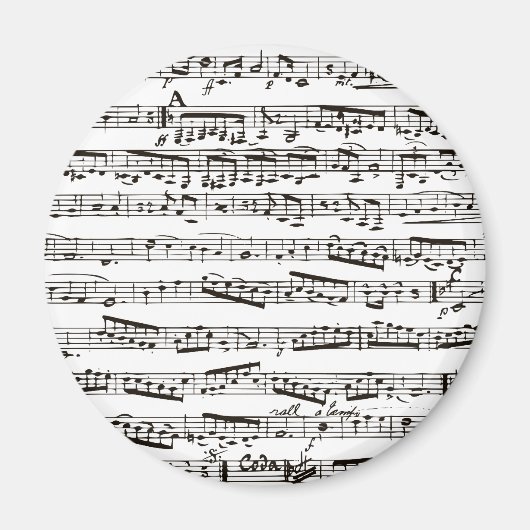 Schwarzweißmusik Magnet (Vorne)