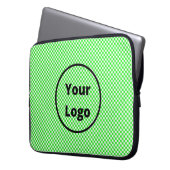 Schwarzweißmuster auf dem Schachbrett Laptopschutzhülle (Vorderseite Links)