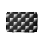 Schwarzweißmuster Badematte (Vorderseite)