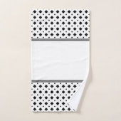 Schwarzweißmuster Badhandtuch Set (Handtuch)