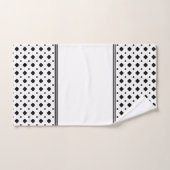 Schwarzweißmuster Badhandtuch Set (Handtuch)