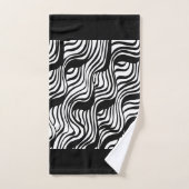 Schwarzweißmuster Badhandtuch Set (Handtuch)